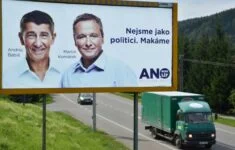 Andrej Babiš a Martin Komárek ve volební kampani 2013