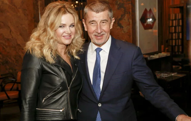 Andrej Babiš (ANO) s manželkou Monikou