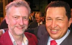 Jeremy Corbyn a Hugo Chávez