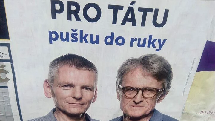 Volební plakát strany Realisté z roku 2017