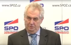 Miloš Zeman na tiskové konferenci SPOZ dne 15. listopadu 2017