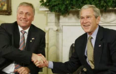 Mirek Topolánek a George W. Bush