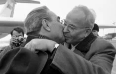 Leonid Brežněv a Gustáv Husák