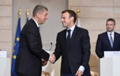 Andrej Babiš a Emmanuel Macron