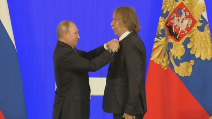 Vladimír Putin a Jaromír Nohavica