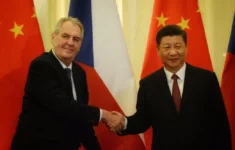 Miloš Zeman s čínským prezidentem Si Ťin-pchingem