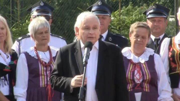 Jarosław Kaczyński, předseda strany Právo a spravedlnost.