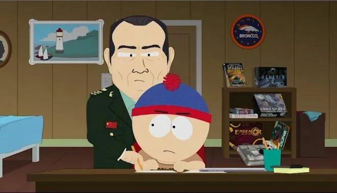 Epizoda seriálu South Park nazvaná Band in China dráždí komunistické cenzory i výjevy z pracovních táborů 