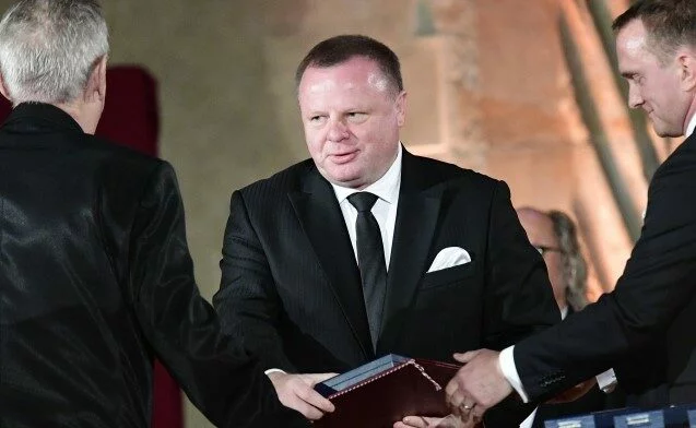 Podnikatel Milan Fiľo převzal 28. října 2018 na Pražském hradě Medaili Za zásluhy.