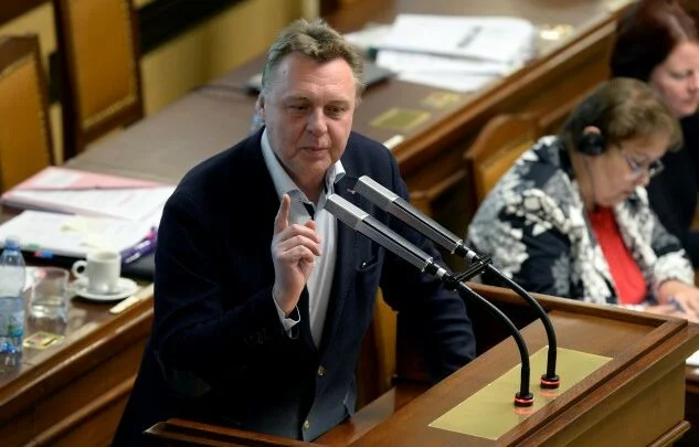 Poslanec Pavel Juříček (ANO) na schůzi Poslanecké sněmovny