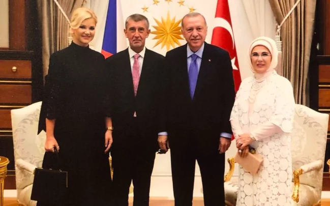 Andrej Babiš s tureckým prezidentem