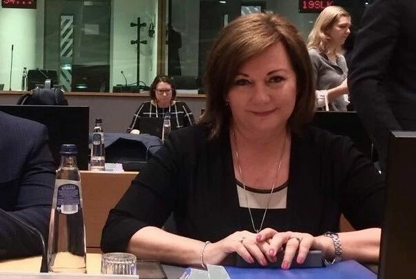 Ministryně financí Alena Schillerová (ANO) na Radě ECOFIN v Bruselu