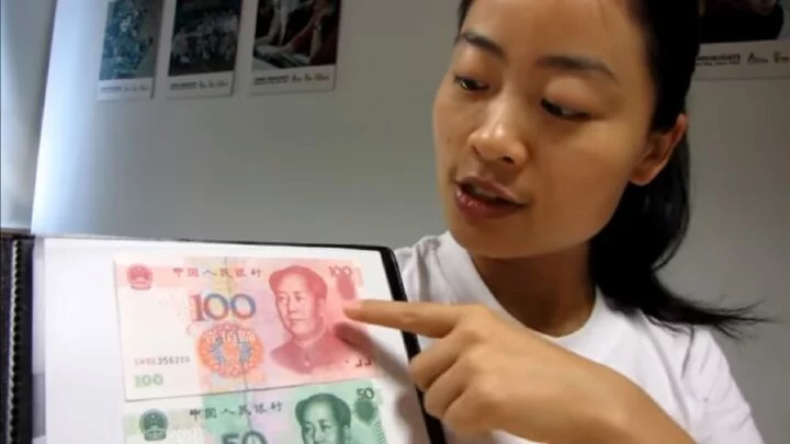 Tak takhle vypadají čínské peníze. Jsou pěkné.