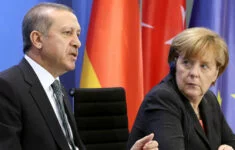 Kancléřka Merkelová a prezident Erdogan.