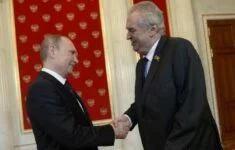 Prezident Ruské federace Vladimir Putin a prezident ČR Miloš Zeman
