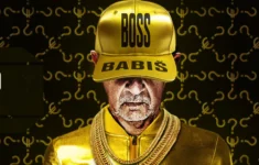 Plakát k divadelní inscenaci Boss Babiš