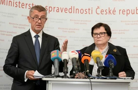 Premiér Andrej Babiš a ministryně spravedlnosti Marie Benešová