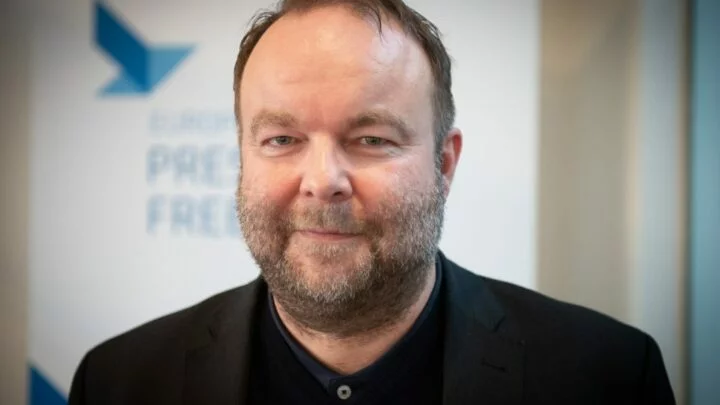 Výkonný ředitel Evropského centra pro svobodu tisku a médií Lutz Kinkel 