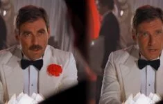 Tom Selleck a Harisson Ford jako Indiana Jones 