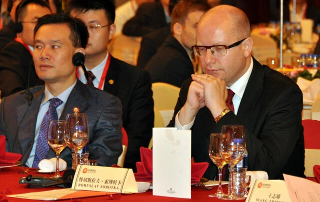 Předseda vlády Bohuslav Sobotka je na návštěvě v Číně.