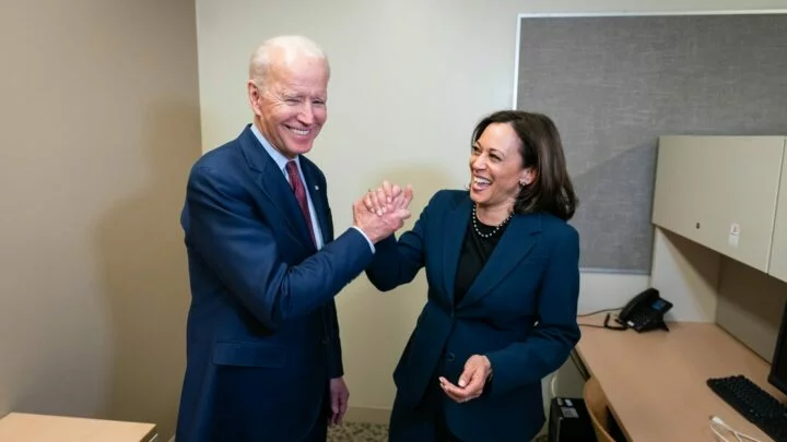 Joe Biden a budoucí viceprezidentka Kamala Harrisová