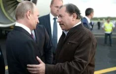 Kremelský boss Putin na návštěvě svého klienta Ortegy (Nikaragua 2014)