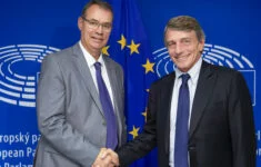 Ville Itälä, generální ředitel OLAF, se setkal s předsedou europarlamentu Davidem Sassolim