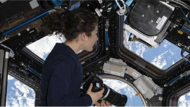Mezinárodní kosmická stanice. Ilustrační foto.