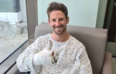 Romain Grosjean v nemocnici 