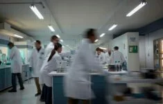 Laboratoř farmaceutické společnosti, ilustrační snímek