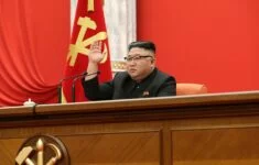 Severokorejský vůdce Kim Čong-un 
