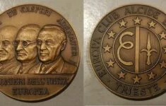 Průkopníci evropského sjednocení ve 20. století (italská pamětní medaile)