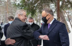 Prezident Miloš Zeman a polský prezident Andrzej Duda.