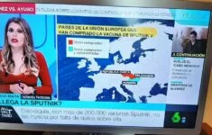Záběr ze španělské TV