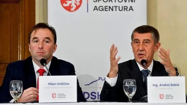 Bývalý předseda Národní sportovní agentury Milan Hnilička a Andrej Babiš.