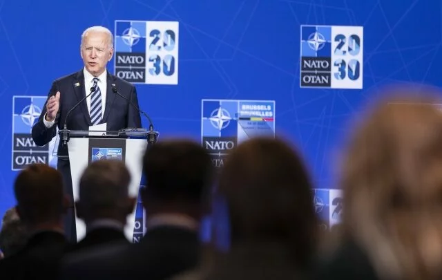 Tisková konference amerického prezidenta Bidena na summitu NATO v Bruselu (14. 6. 2021)