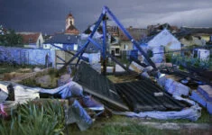 Silná bouře se 24. června 2021 přehnala Moravskou Novou Vsí na Břeclavsku.