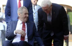 Miloš Zeman přivítal na Pražském hradě německého prezidenta Franka-Waltera Steinmeiera (26. 8. 2021)