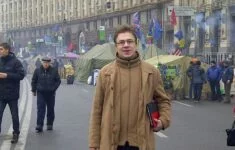 Historik a politolog Łukasz Adamski se mimo jiné věnuje i Ukrajině (Kyjev, 2020) 