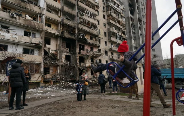Kyjev byl ostřelován raketami již v první fázi ruské agrese