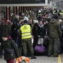 Uprchlíci z Ukrajiny na nádraží v polském Přemyšlu