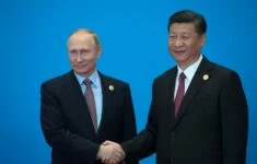 Čínský prezident Si a ruský prezident Vladimir Putin