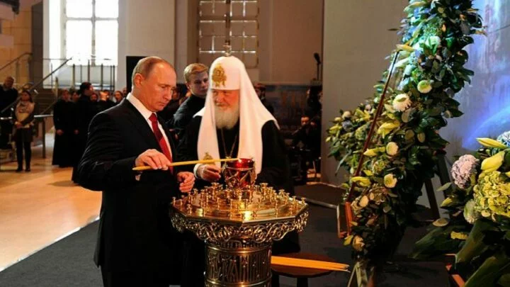 Vladimir Putin a moskevský patriarcha Kirill
