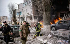 Ilustrační foto (Zničený dům v ukrajinském městě Oděsa.)