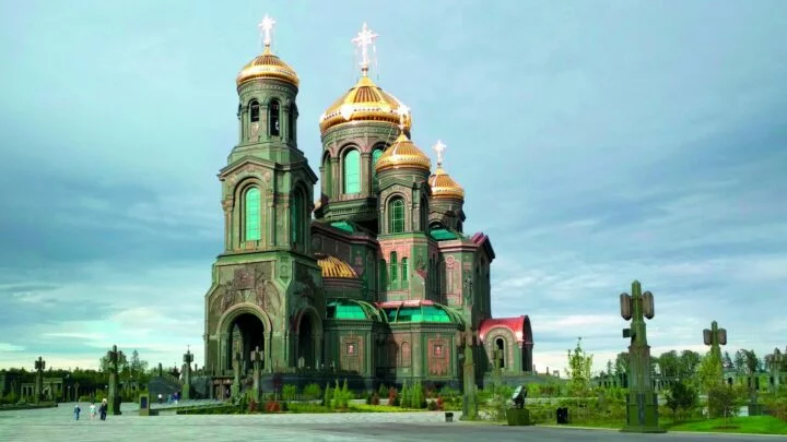 Hlavní chrám ozbrojených sil Ruska v Kubince u Moskvy