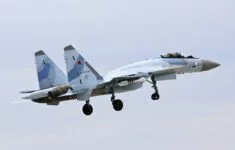 Ruský stíhací letoun Suchoj Su-35. Ilustrační foto