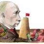 Ruský tyran a válečný zločinec V. V. Putin 