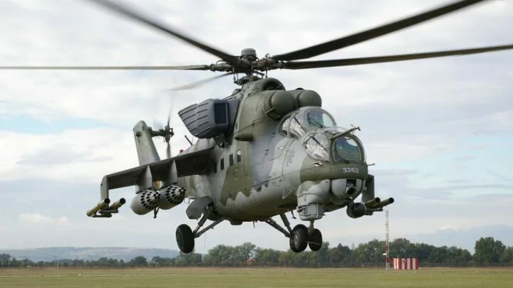 Vrtulník Mi-24D. Ilustrační foto
