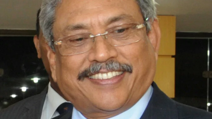 Srílanský prezident Gotabaja Radžapaksa 