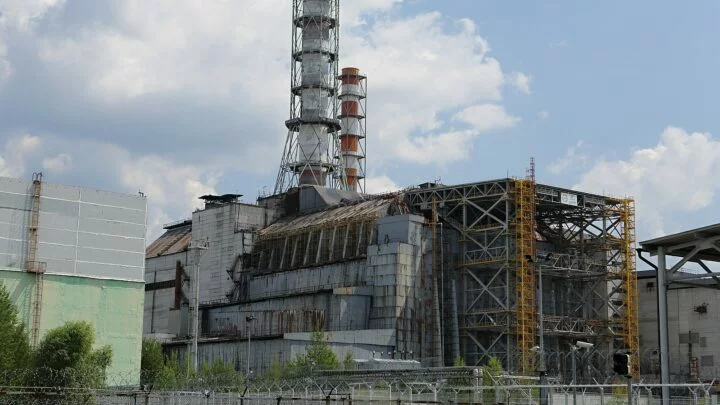 Sarkofág Černobylské jaderné elektrárny